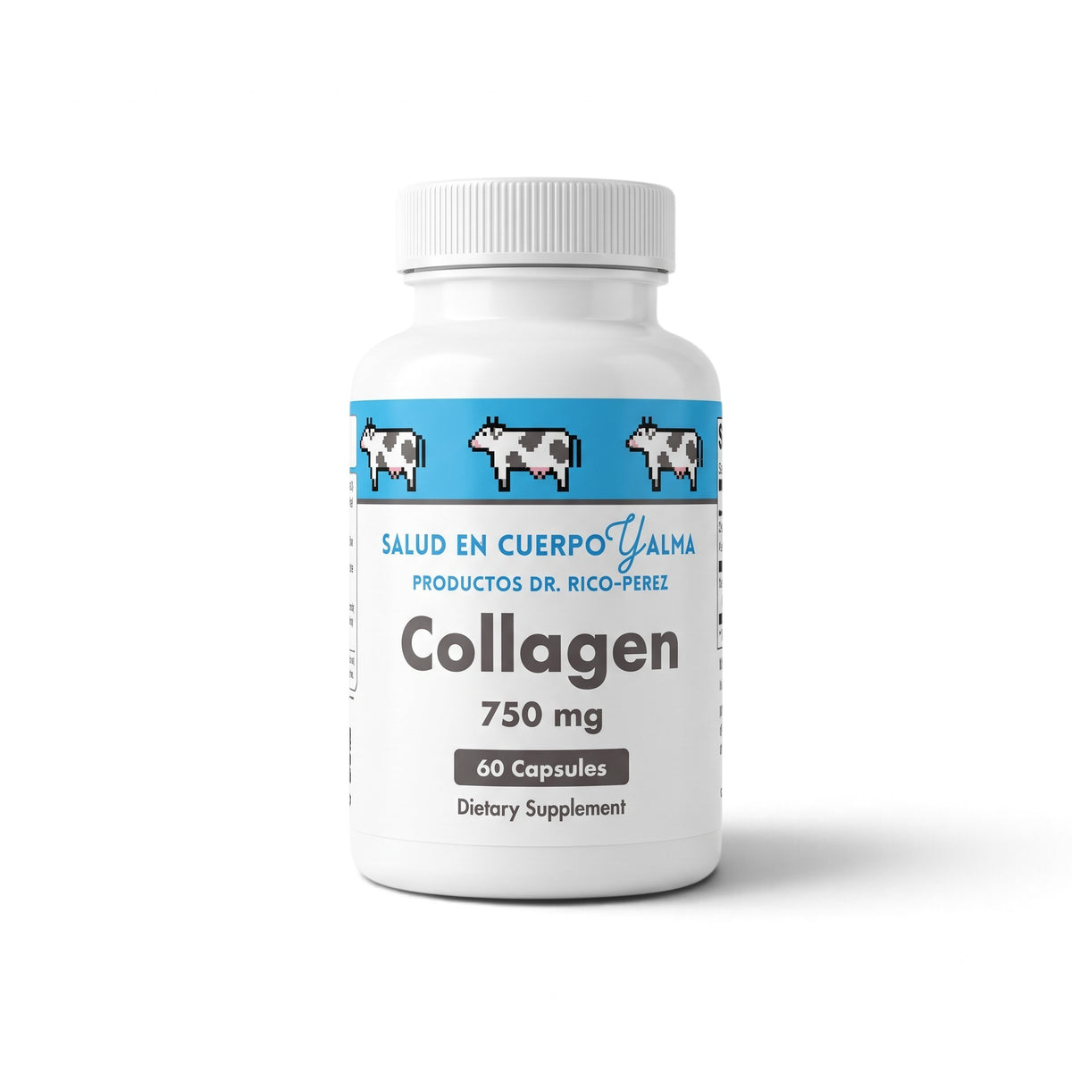 Dr. Rico Perez Collagen 60 Capsules bottle, front