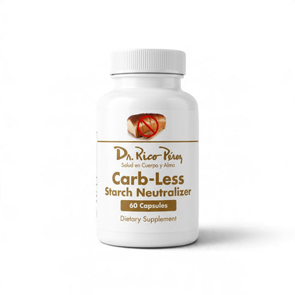 Dr. Rico Perez Carb-Less 60 Capsules bottle, front