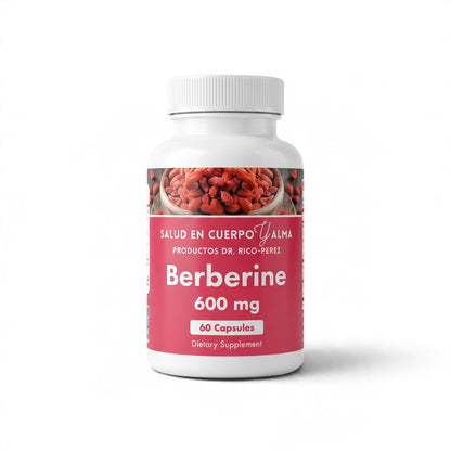 Dr. Rico Perez Berberine 60 Capsules bottle, front
