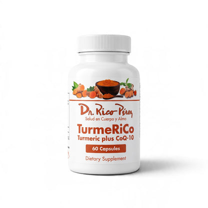 Dr. Rico Perez TurmeRiCo 60 Capsules bottle, front