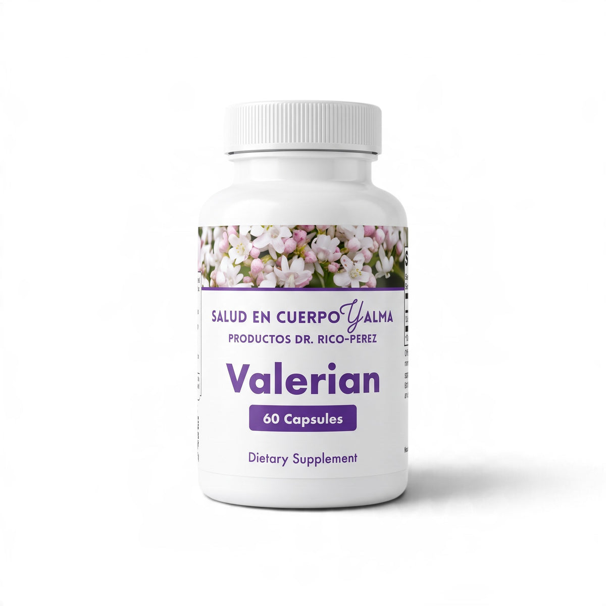 Dr. Rico Perez Valerian 60 Capsules bottle, front