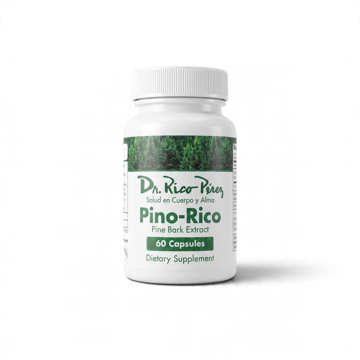 Dr. Rico Perez Pino-Rico 60 Capsules bottle, front
