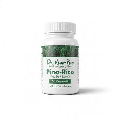 Dr. Rico Perez Pino-Rico 60 Capsules bottle, front