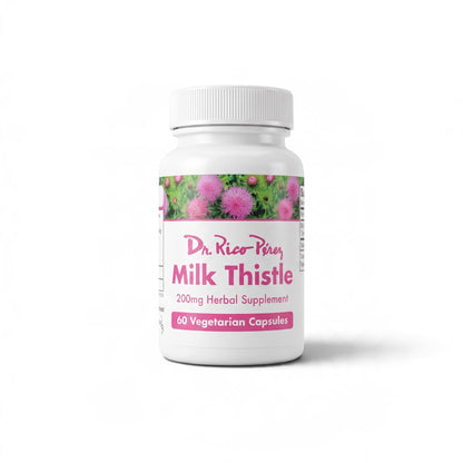 Dr. Rico Perez Milk Thistle 60 Capsules bottle, front