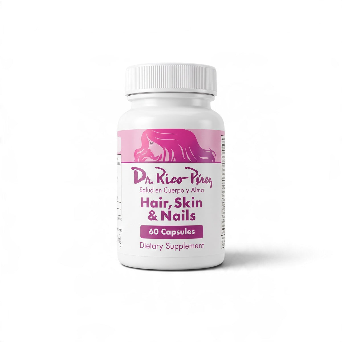 Dr. Rico Perez Hair, Skin & Nails 60 Capsules bottle, front