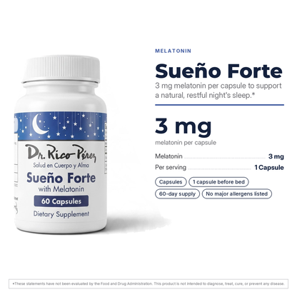 Dr. Rico Perez Sueno Forte facts card