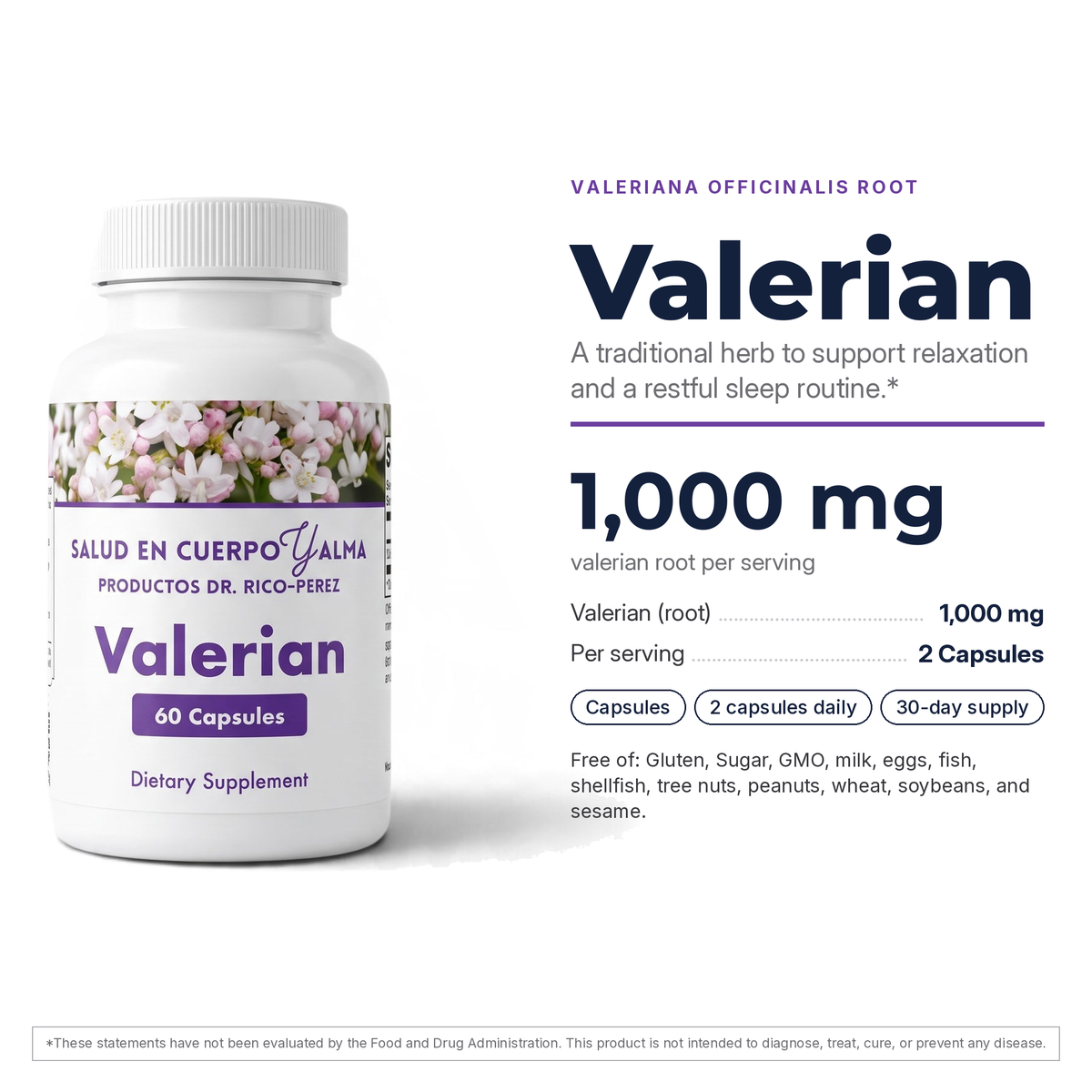 Dr. Rico Perez Valerian facts card