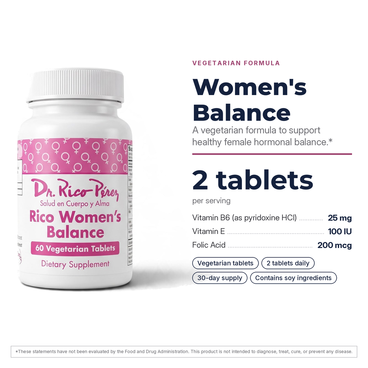 Dr. Rico Perez Women's Balance facts card