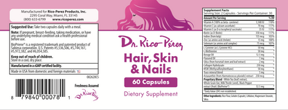 Cabello, piel y uñas